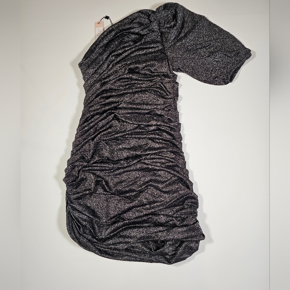 BCBGeneration Women's Metallic Ruched Bodycon Dress Size 8 (M) NWT - Picture 15 of 15